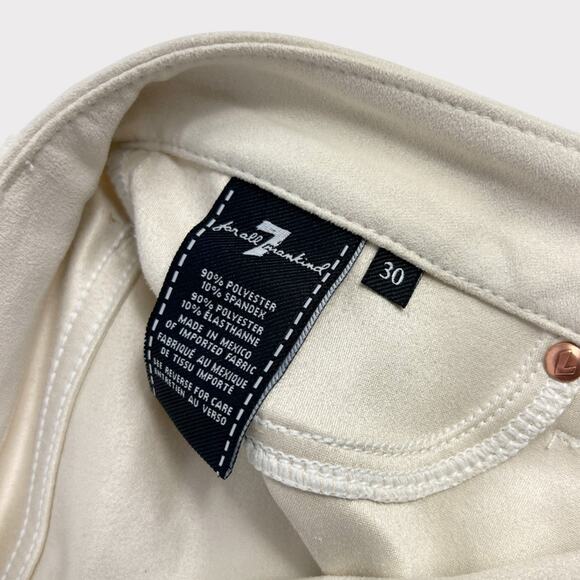 7 For All Mankind The Skinny Faux Suede Skinny Pants Size 30 - Picture 6 of 11